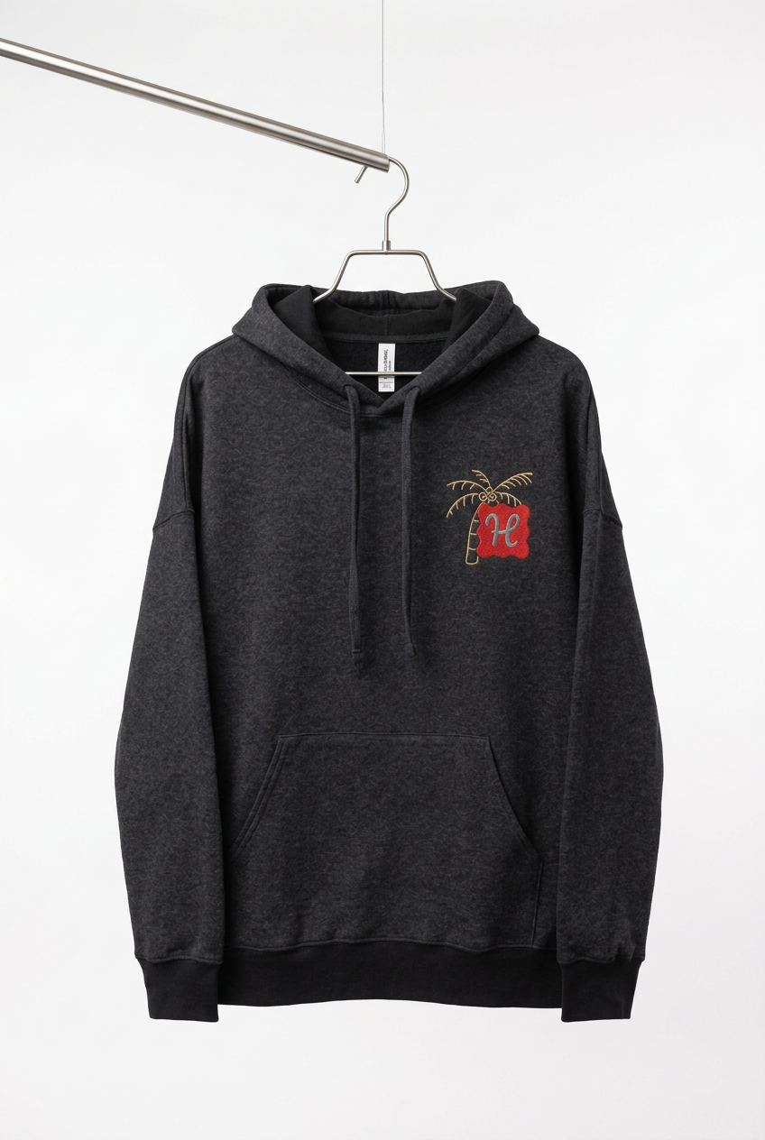 Unisex sueded fleece hoodie