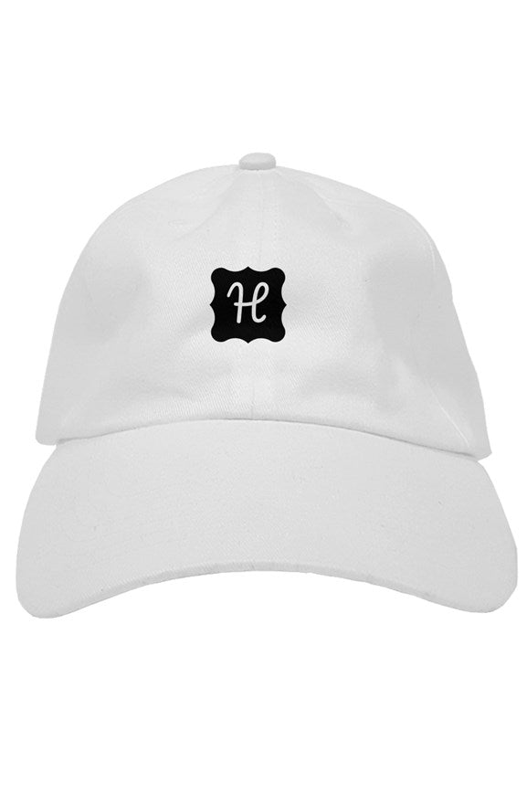 White premium dad hat