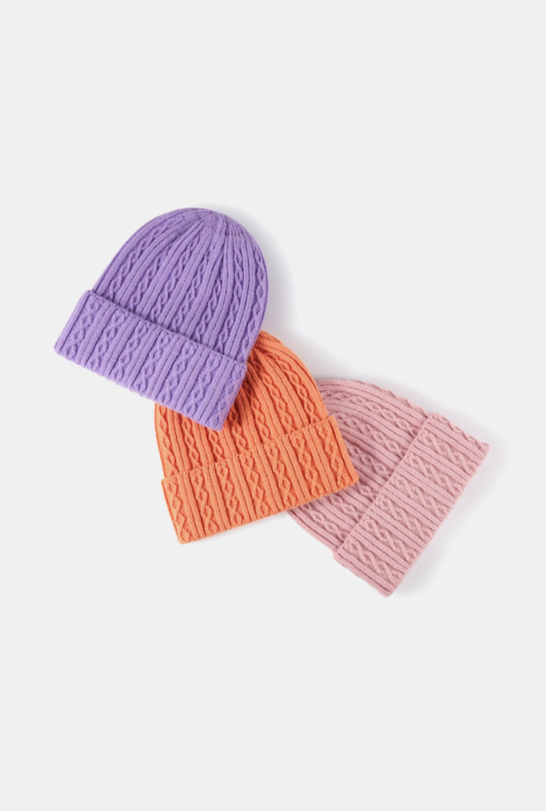 Mixed Knit Cuff Beanie