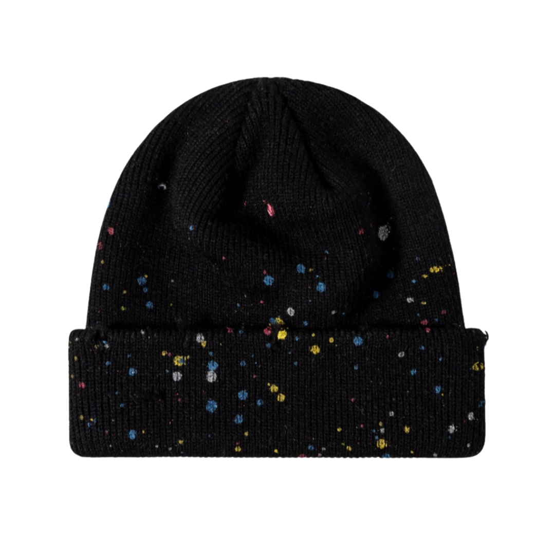 Confetti Rib-Knit Cuff Beanie
