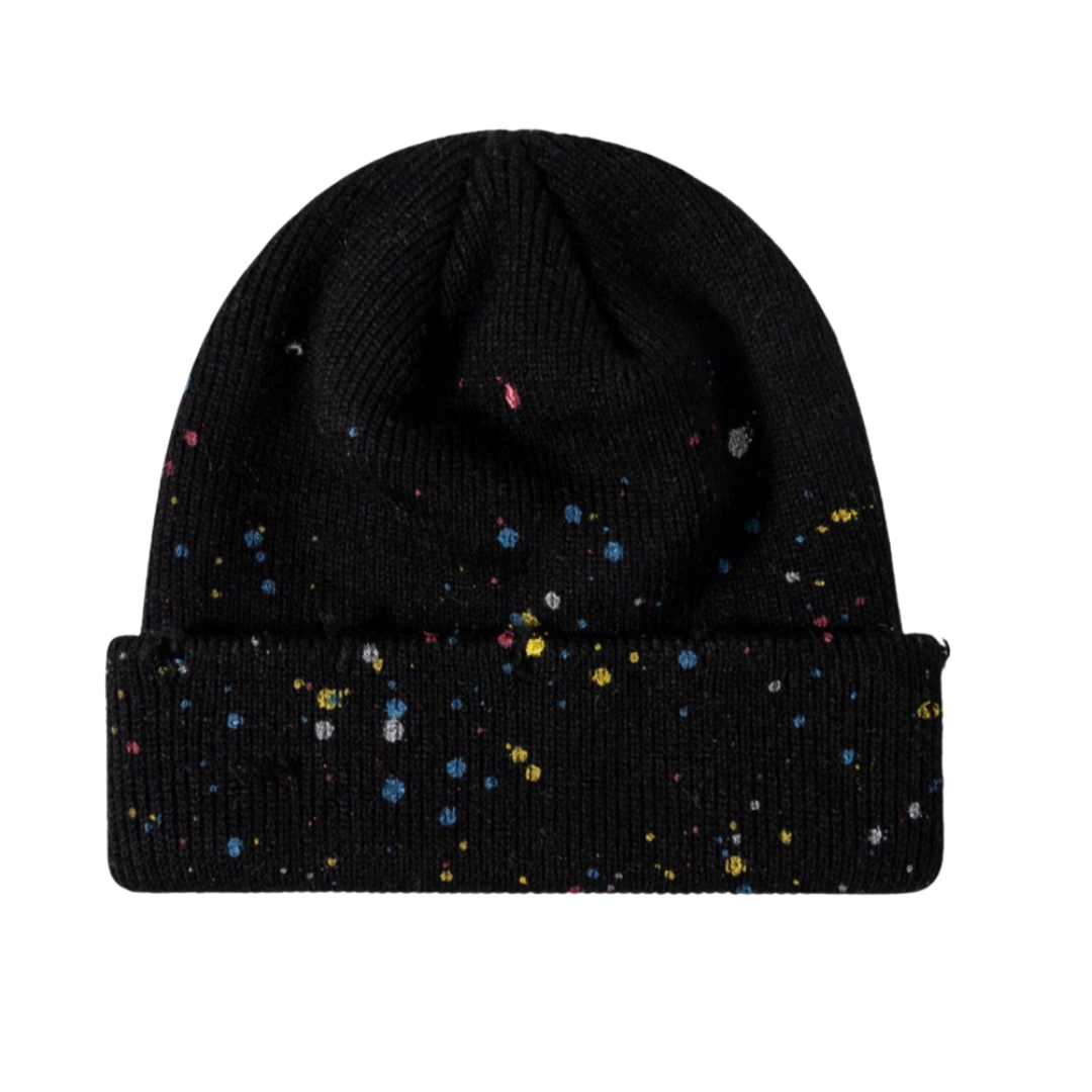 Confetti Rib-Knit Cuff Beanie
