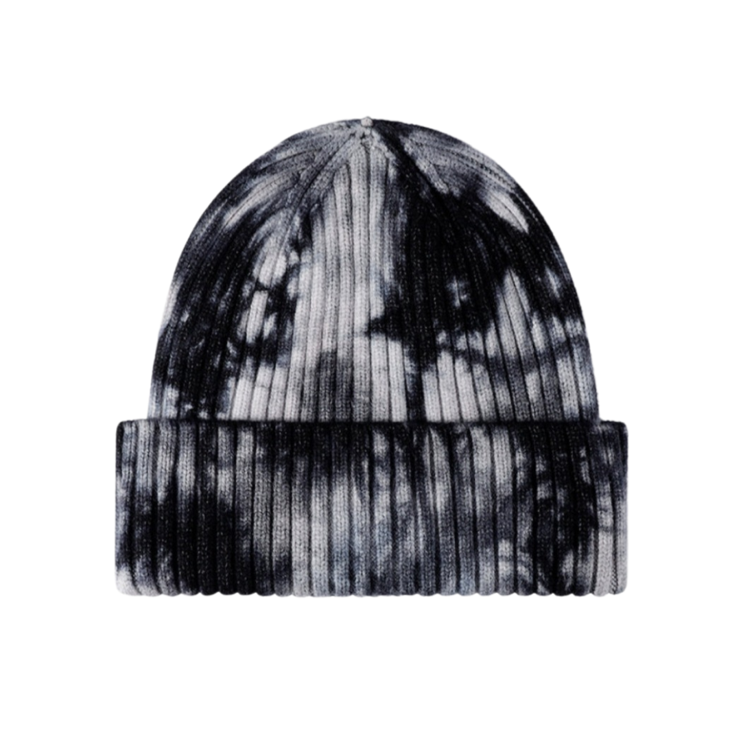 Tie-Dye Ribbed Cuffed Beanie