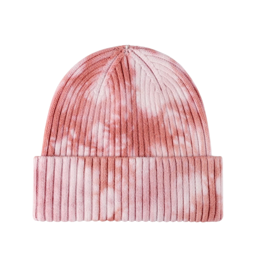 Tie-Dye Ribbed Cuffed Beanie
