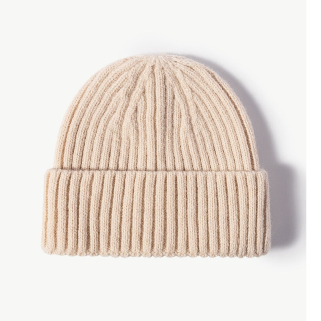 Rib-Knit Cuff Beanie