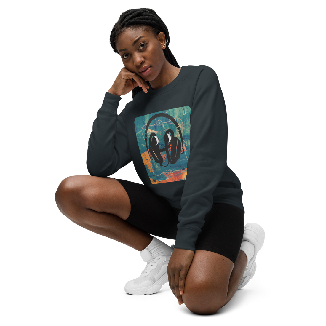ShopHOPPED Unisex raglan sweatshirt