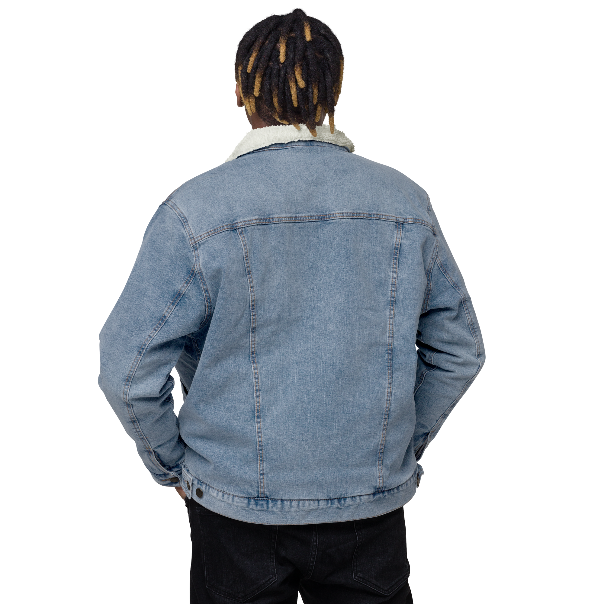 Unisex denim sherpa jacket