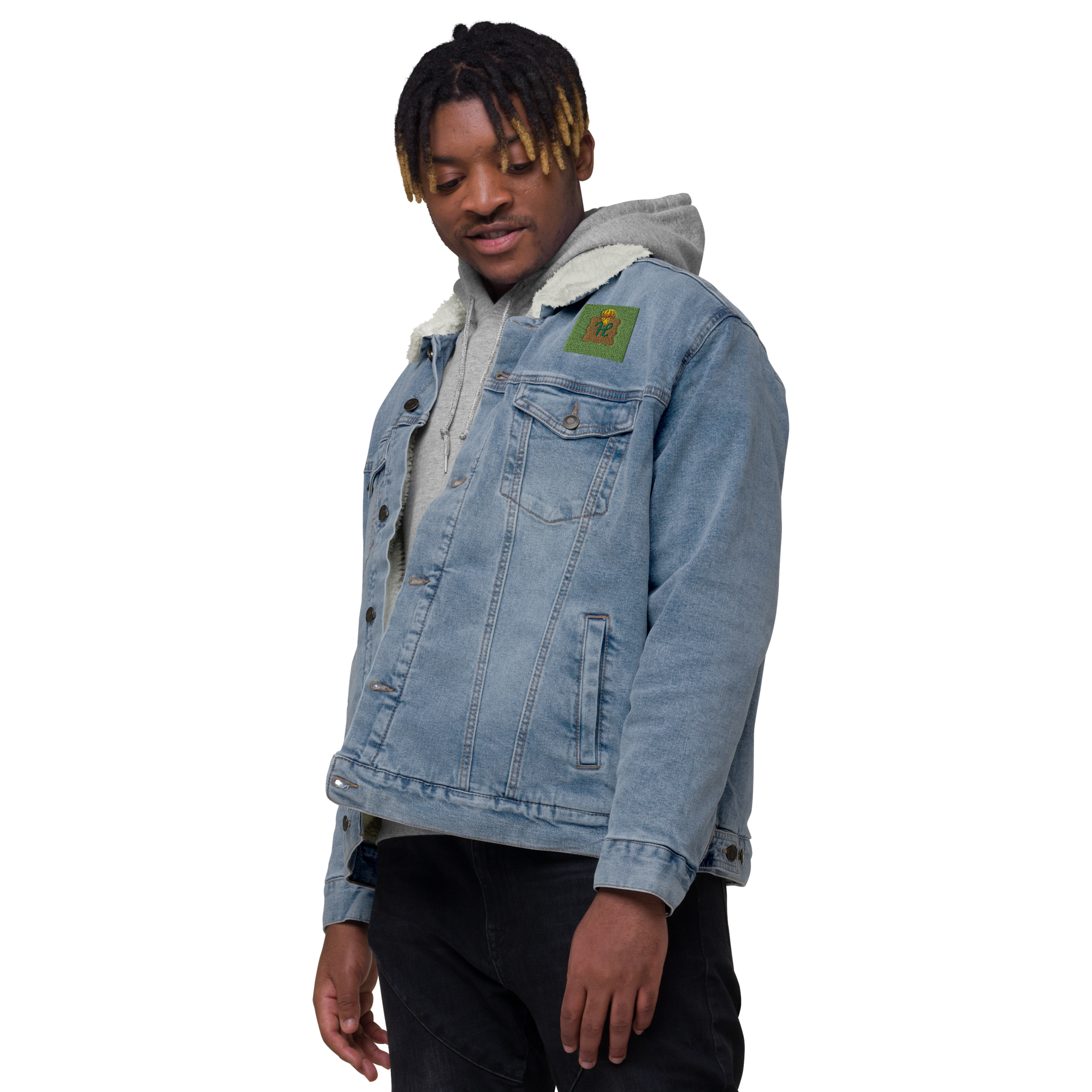 Unisex denim sherpa jacket