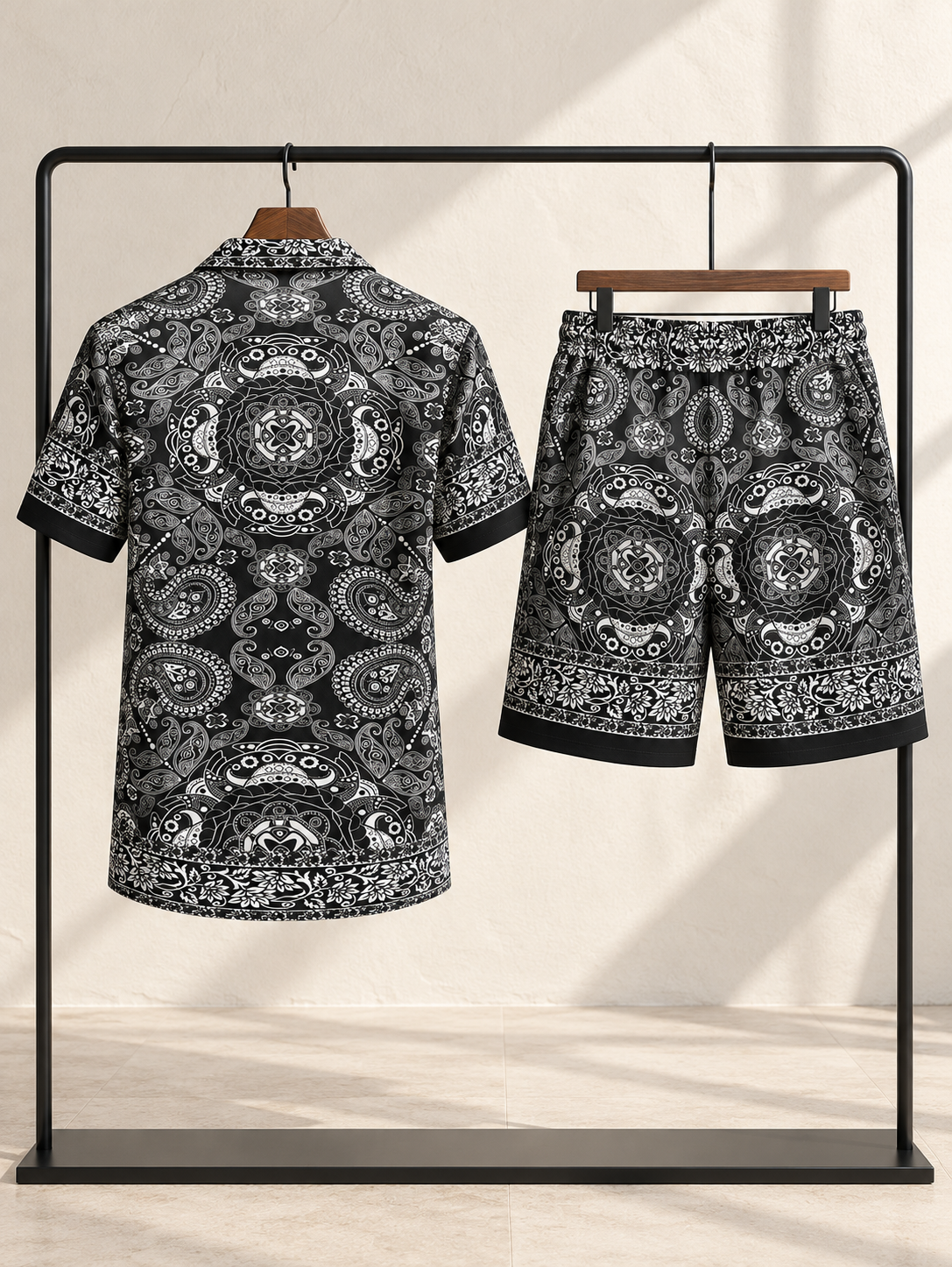 Mens Silk Fashion Outfit Suit