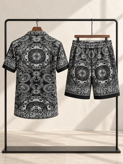 Mens Silk Fashion Outfit Suit