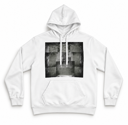 Greyscale design Print Hoodie