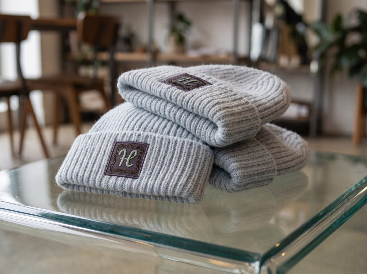 Sustainable Chunky Rib Knit Beanie