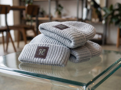 Sustainable Chunky Rib Knit Beanie