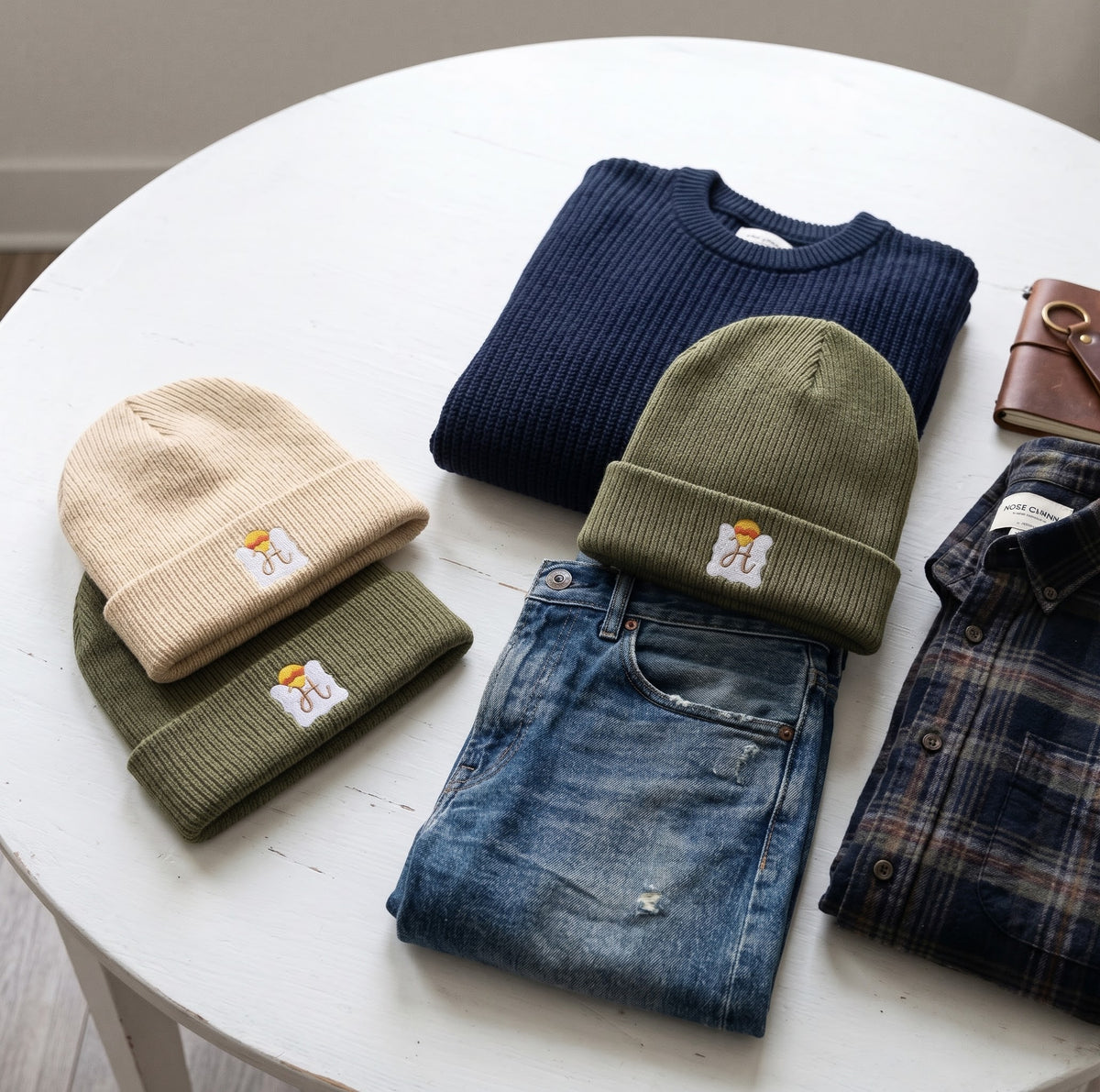 Organic ribbed beanie
