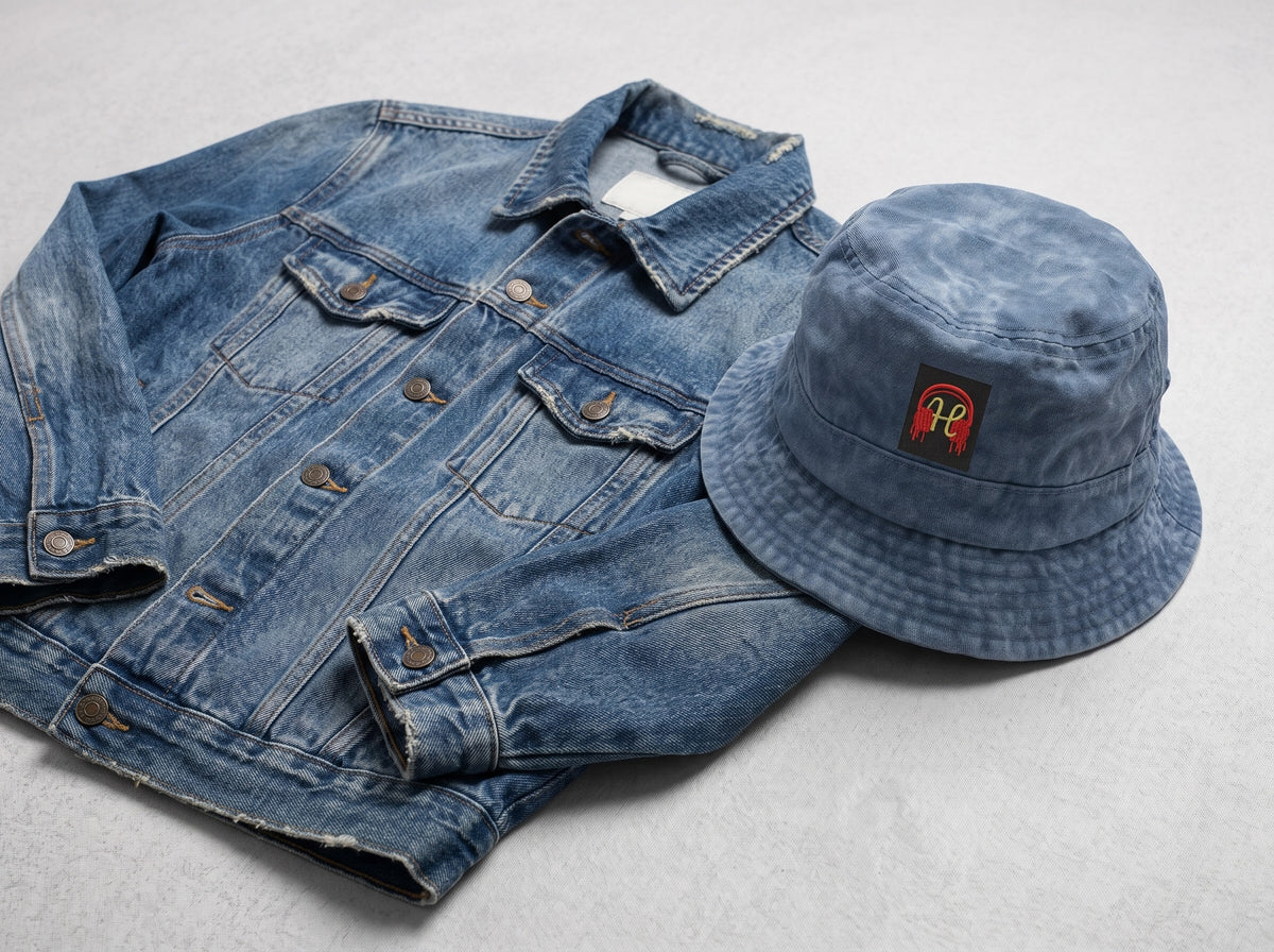 Designer Bucket Headphones Hat