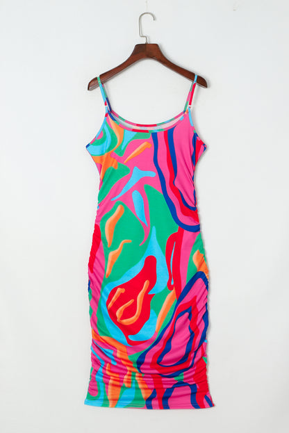 Printed Spaghetti Strap Dress