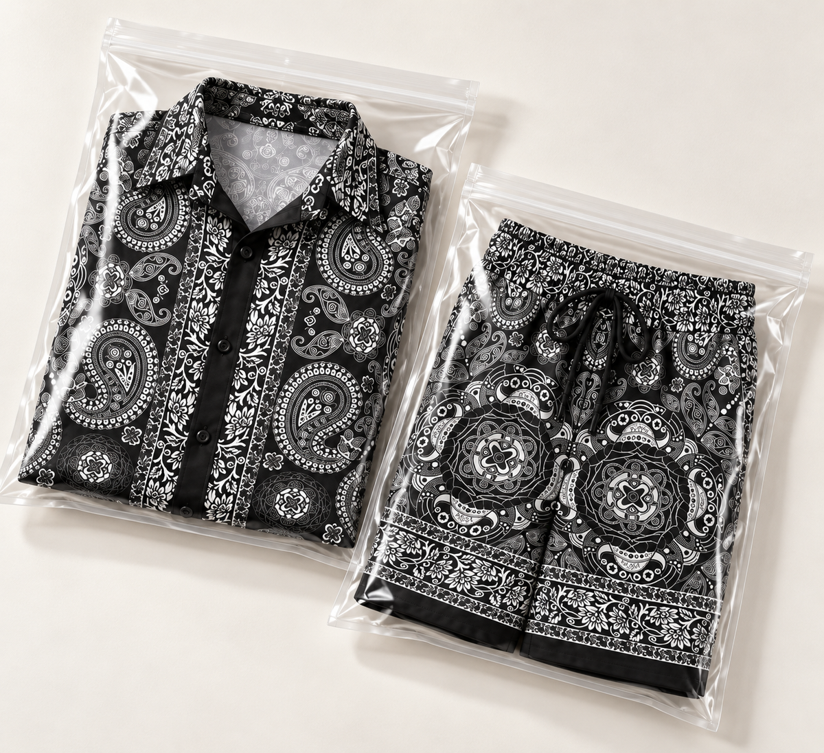 Mens Silk Fashion Outfit Suit