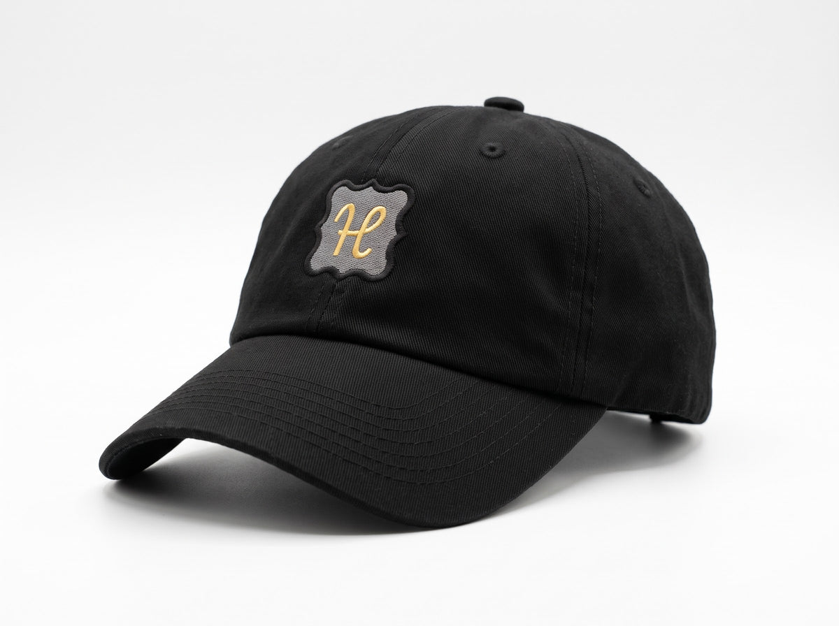 Black premium dad hat