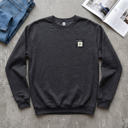 Unisex sueded fleece sweatshirt