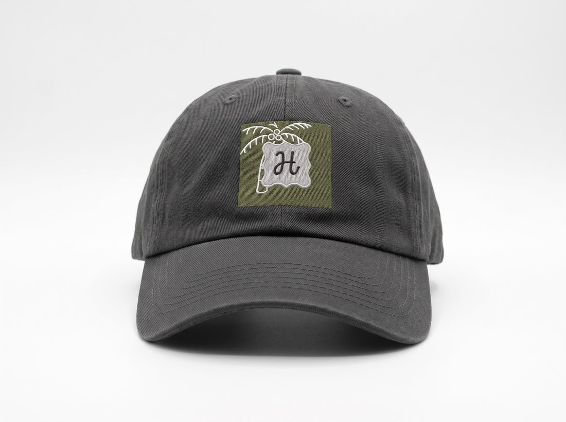 Charcoal soft baseball caps