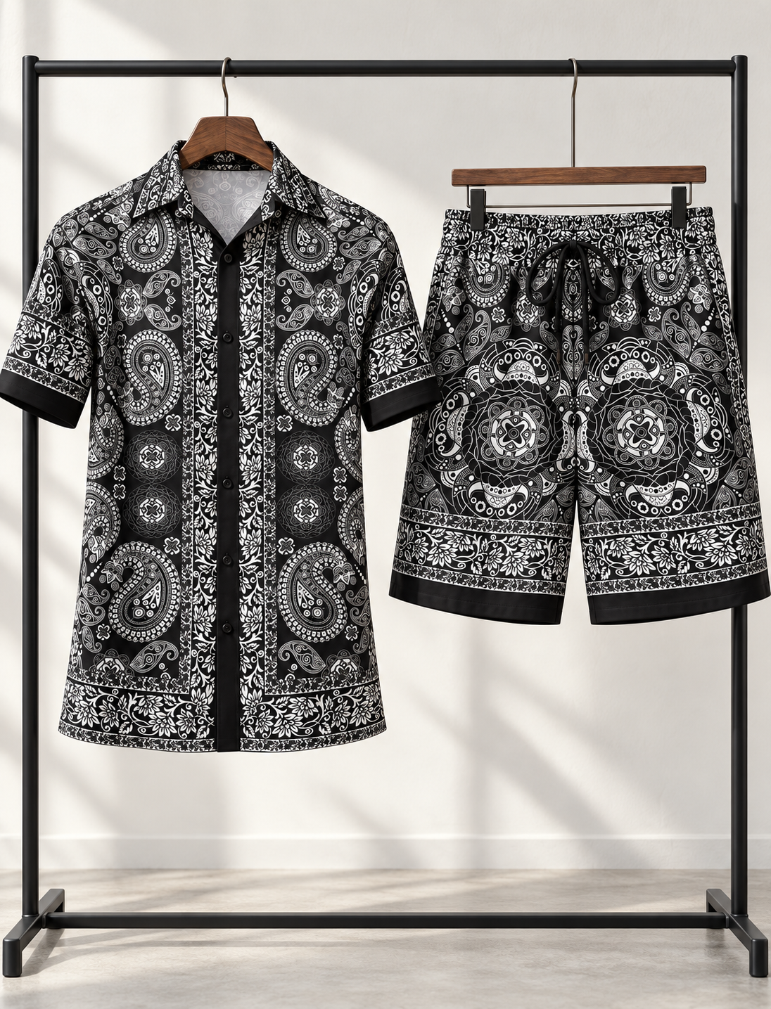Mens Silk Fashion Outfit Suit