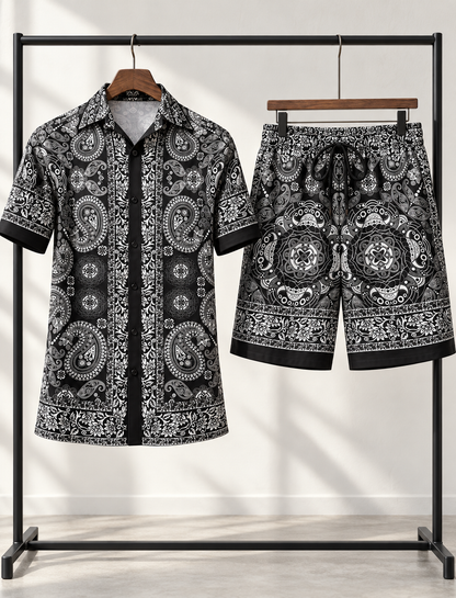 Mens Silk Fashion Outfit Suit
