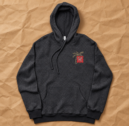 Unisex sueded fleece hoodie