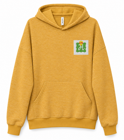 Unisex sueded fleece hoodie