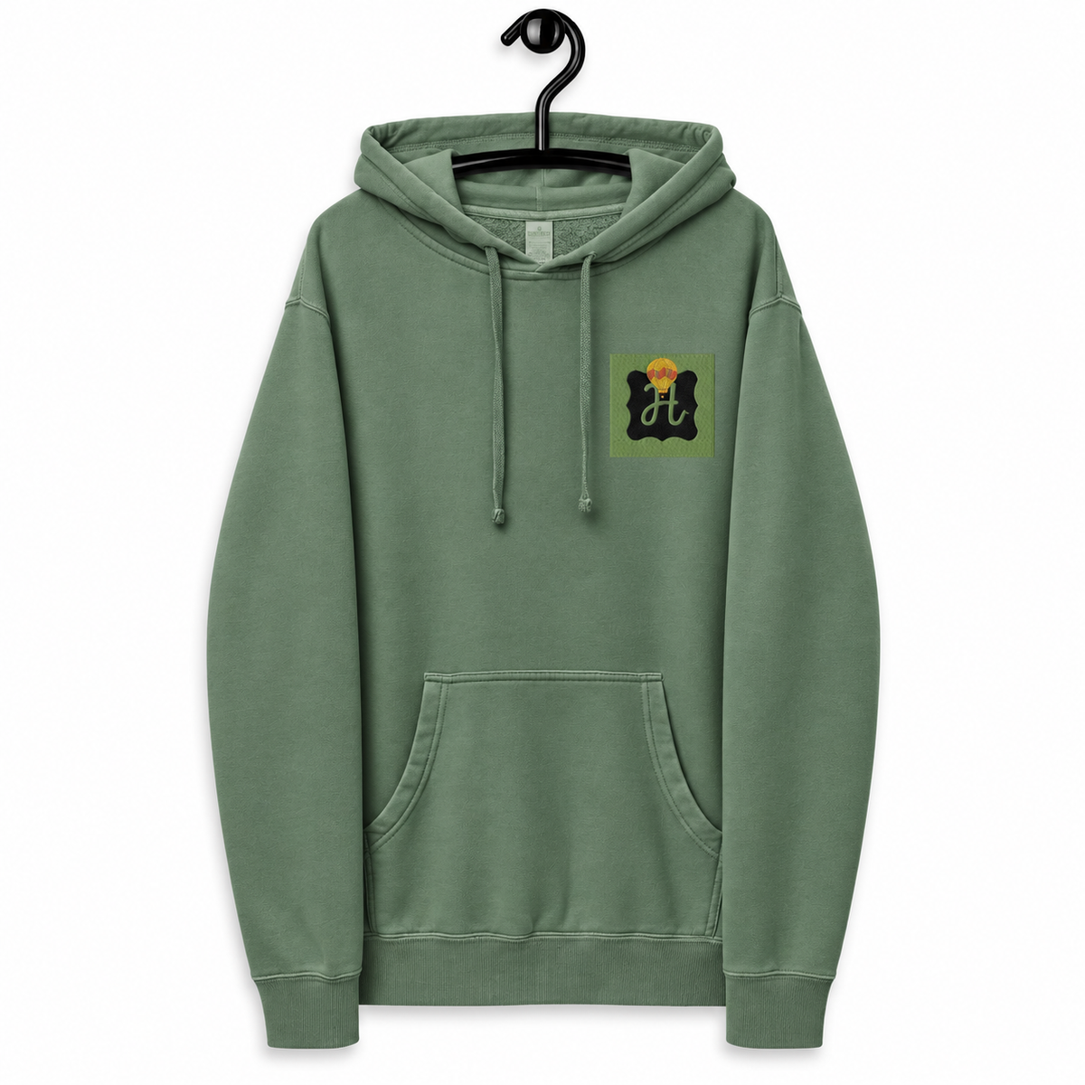 Unisex pigment-dyed hoodie
