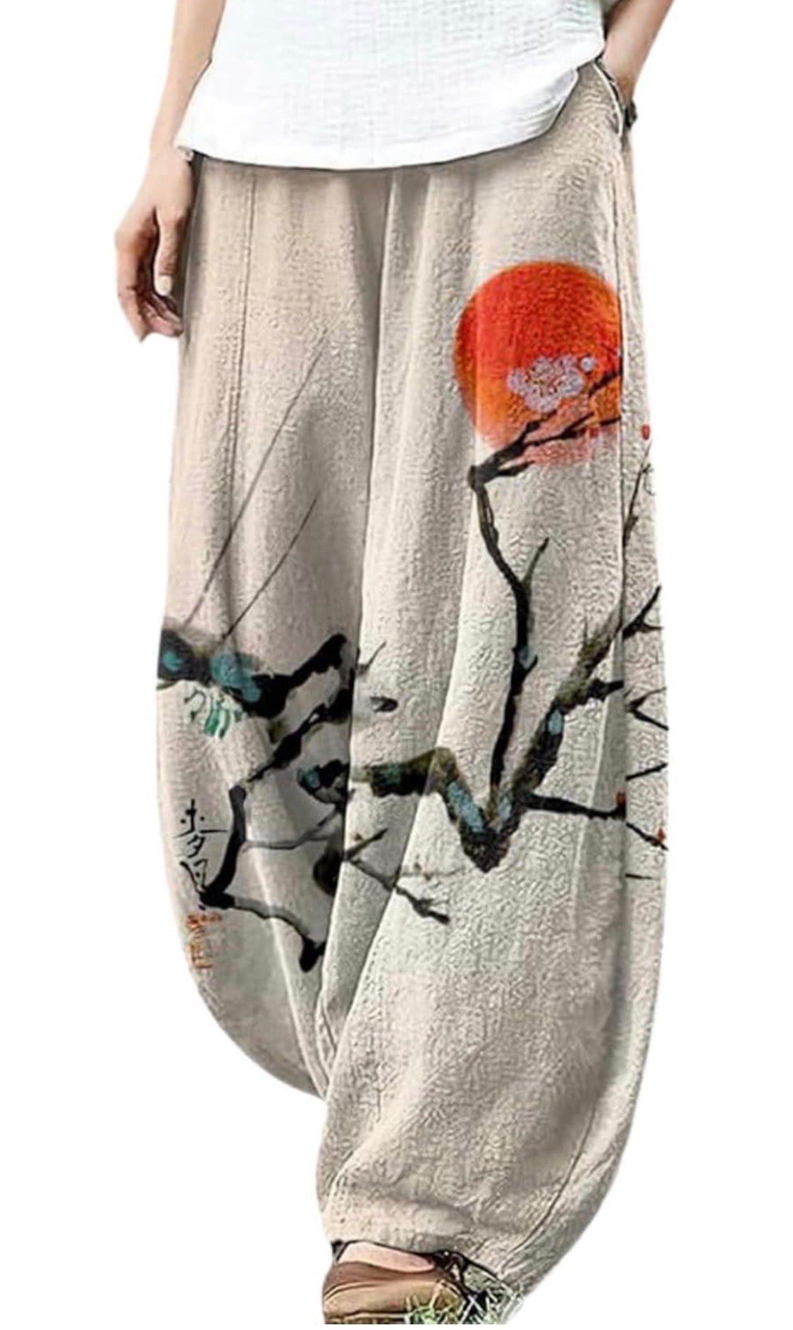 Womens Cargo Baggy Trousers