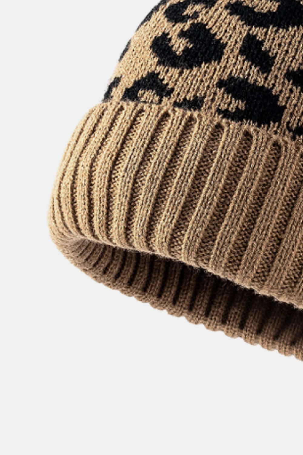 Copy of Leopard Pom-Pom Cuffed Beanie