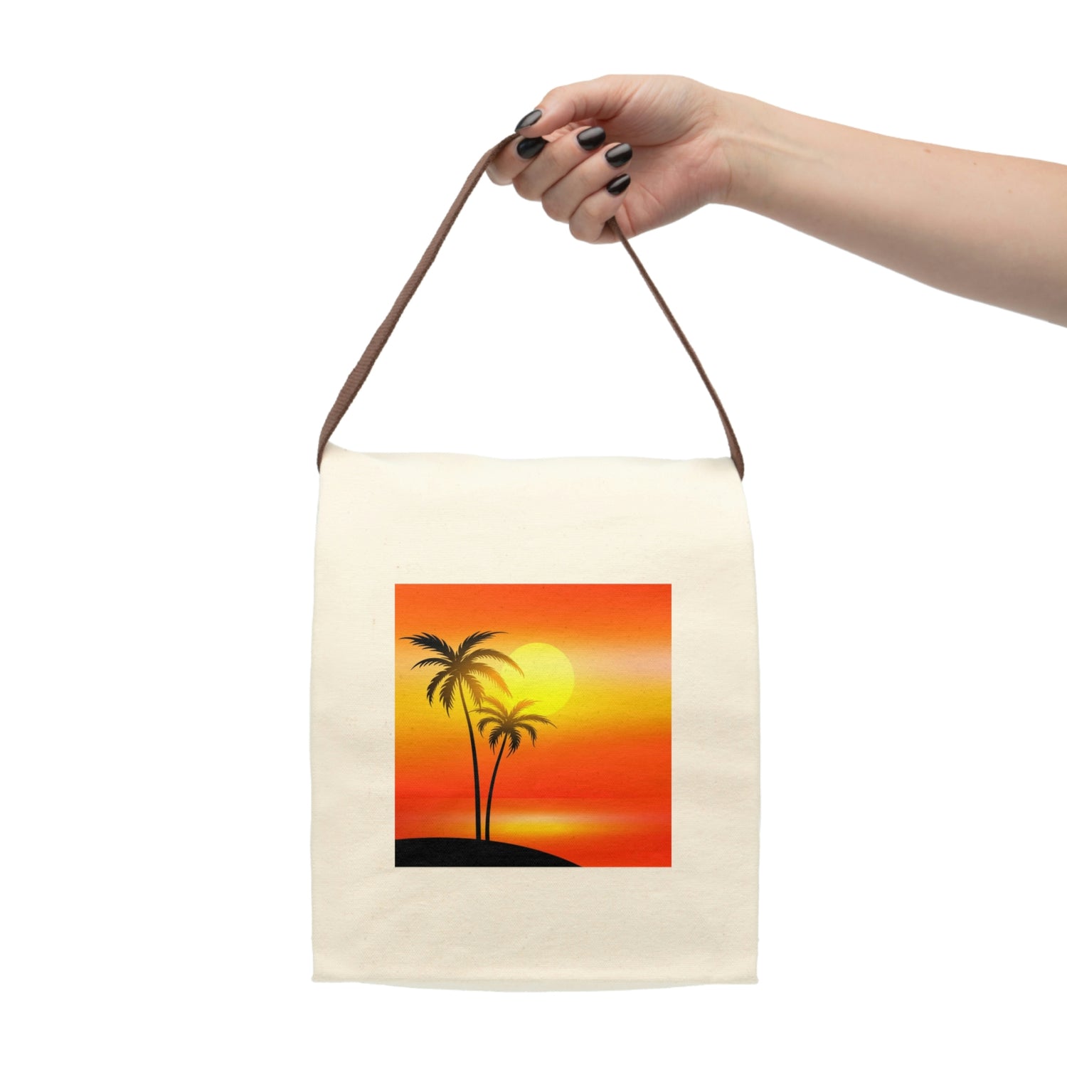 Canvas Lunch Bag With Strap