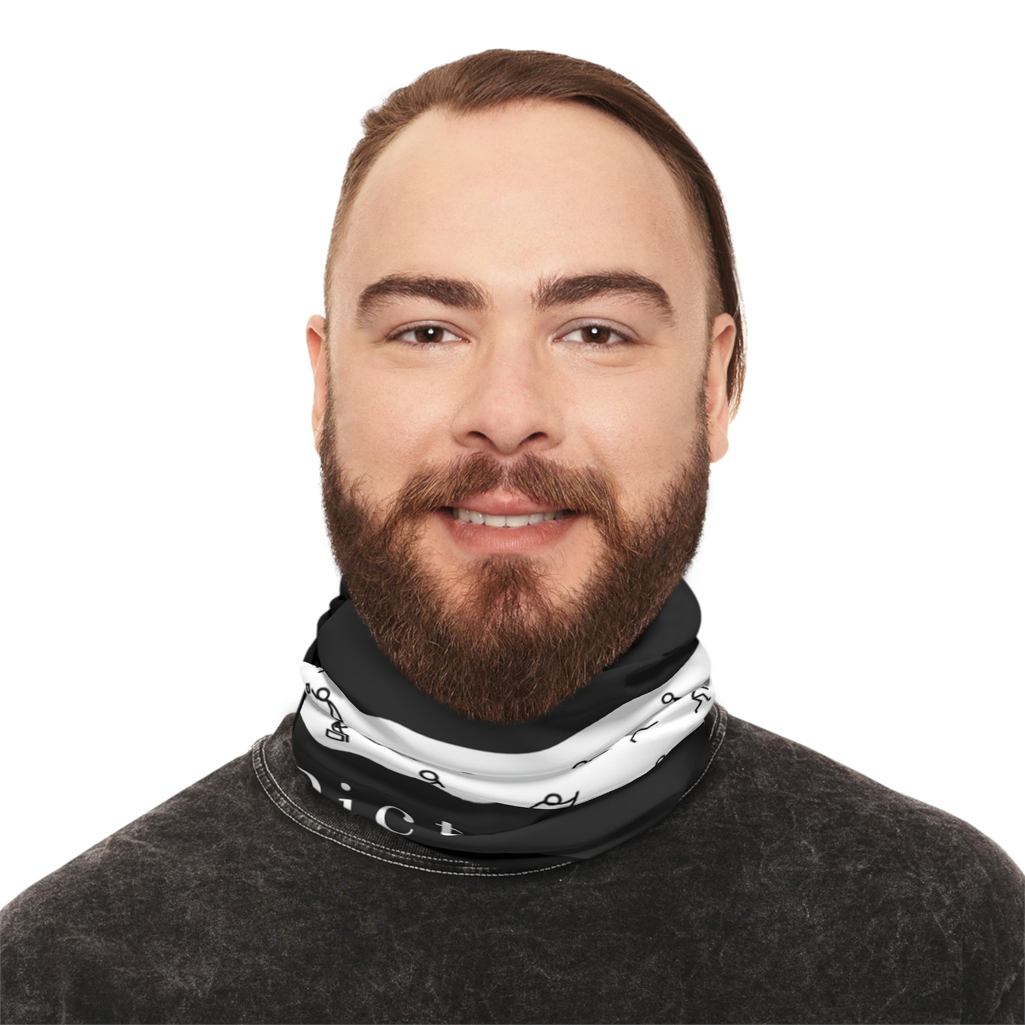 Winter Neck Gaiter With Drawstring