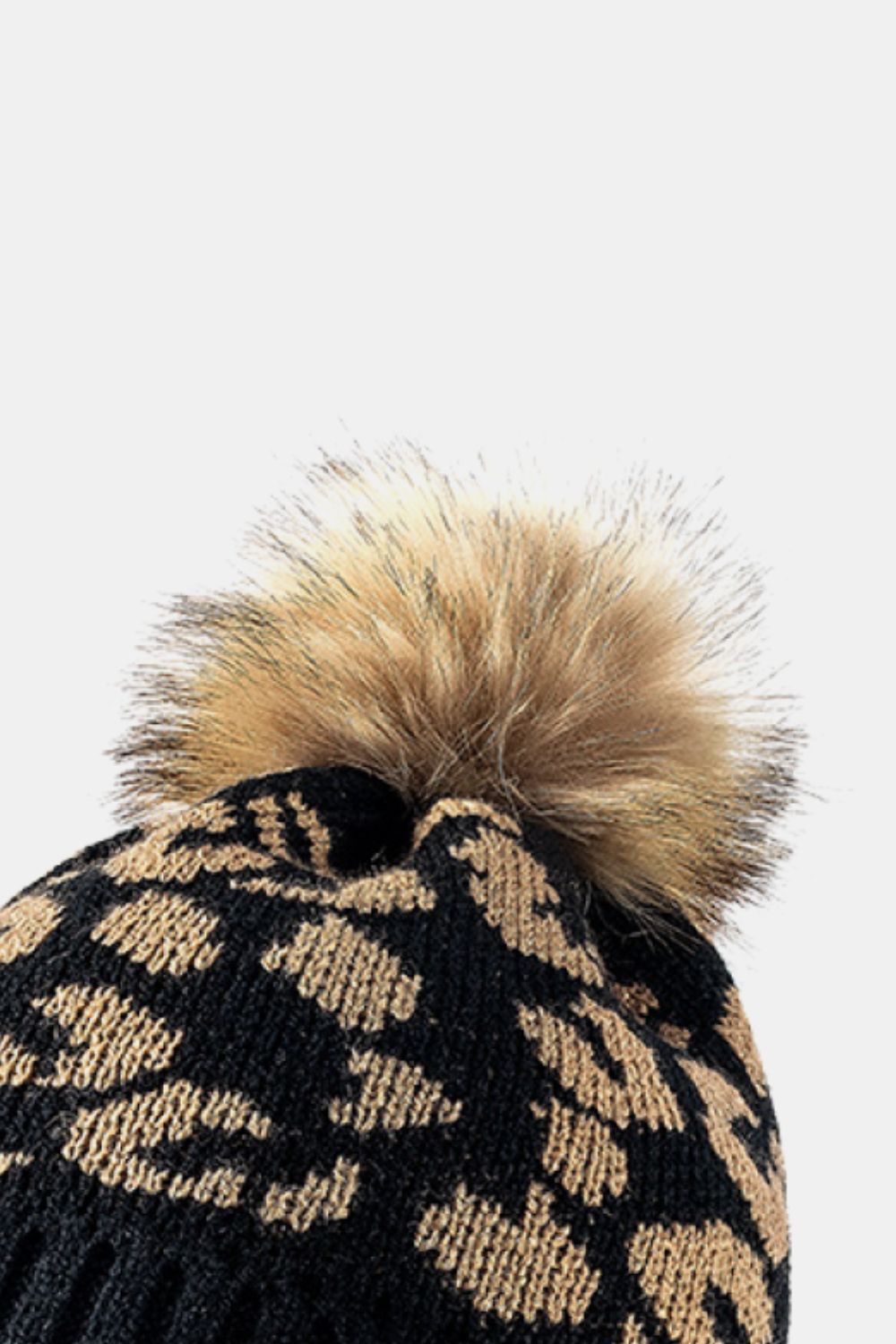 Copy of Leopard Pom-Pom Cuffed Beanie