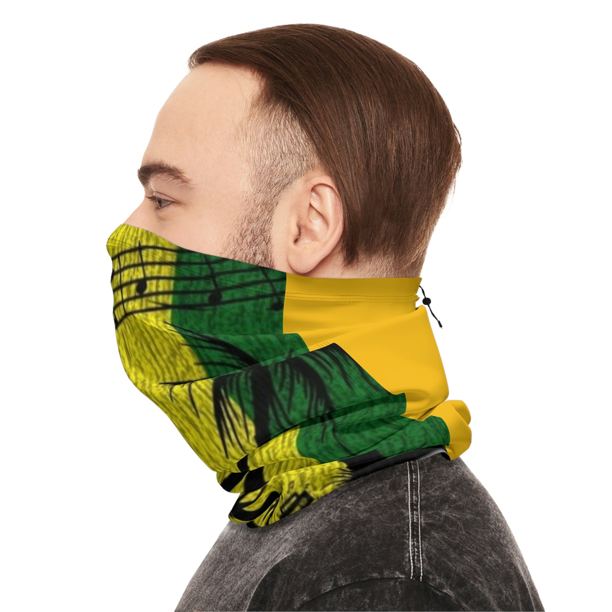 Winter Neck Gaiter With Drawstring