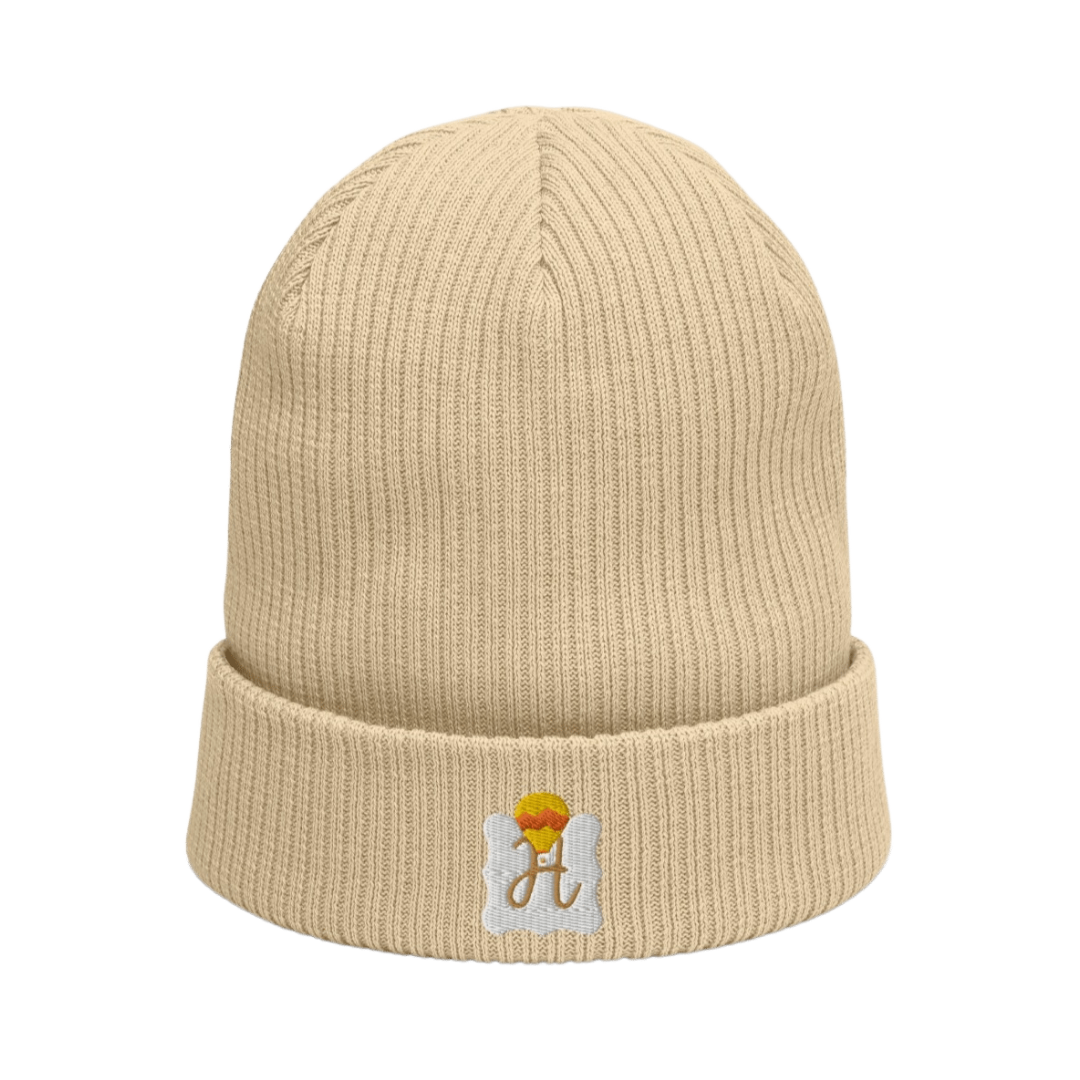 Organic ribbed beanie