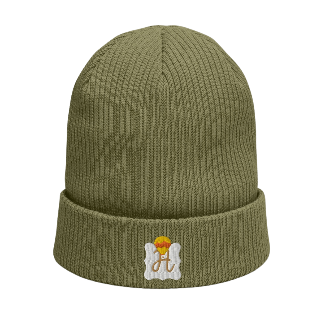 Organic ribbed beanie