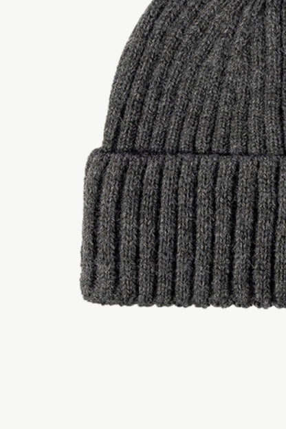 Rib-Knit Cuff Beanie