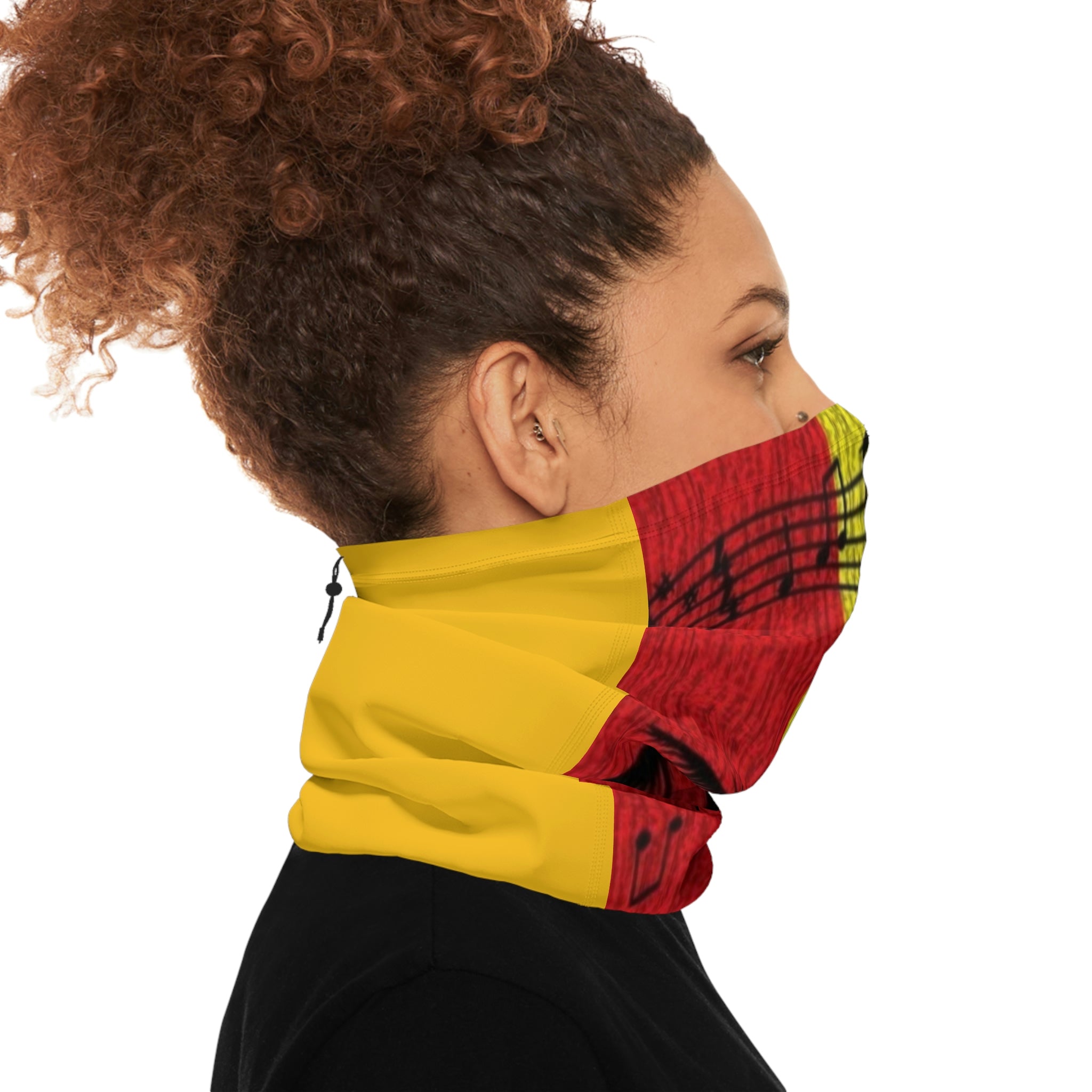 Winter Neck Gaiter With Drawstring