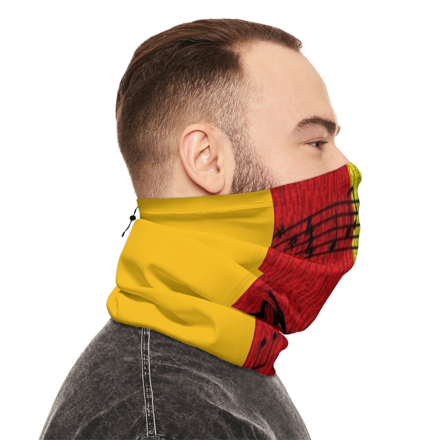 Winter Neck Gaiter With Drawstring