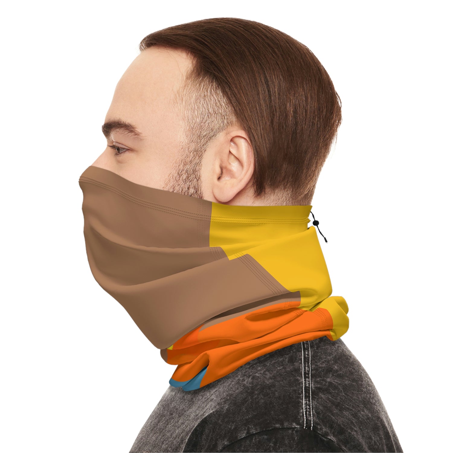 Winter Neck Gaiter With Drawstring