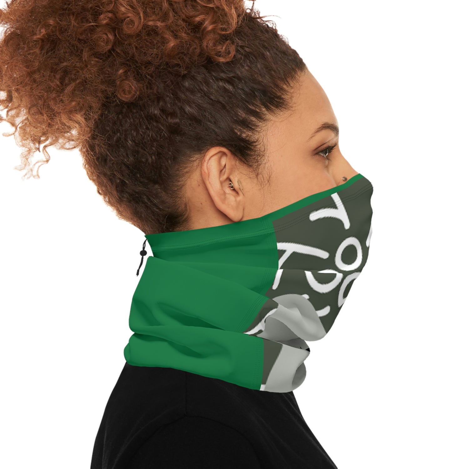 Winter Neck Gaiter With Drawstring