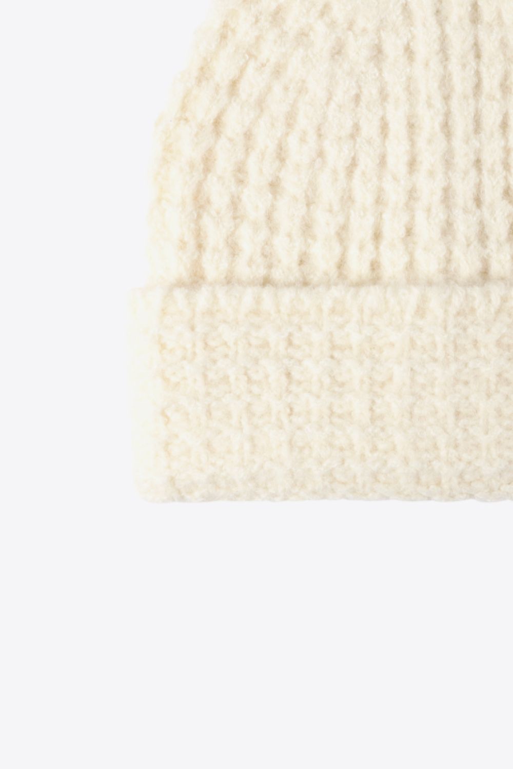 Waffle-Knit Cuff Beanie