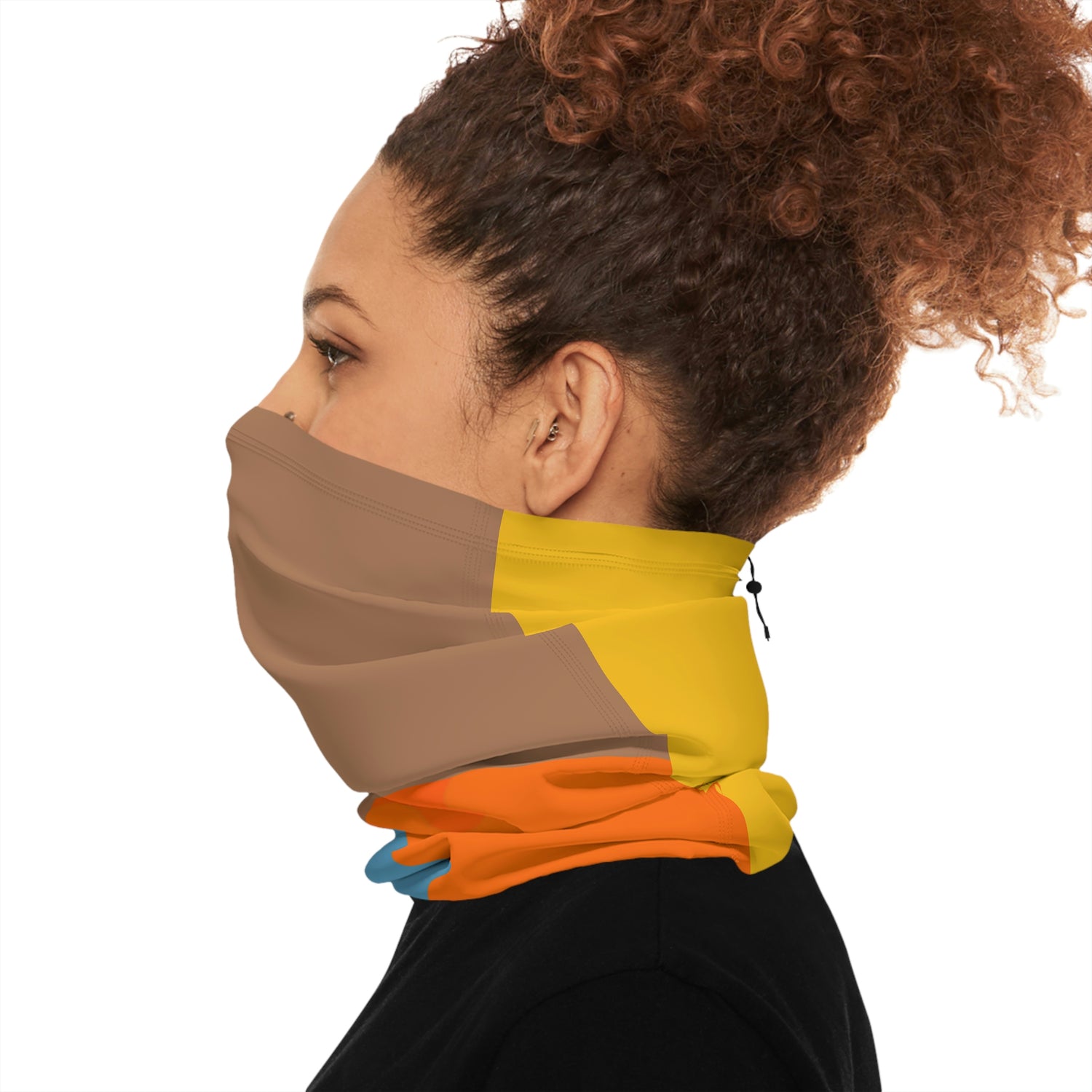 Winter Neck Gaiter With Drawstring