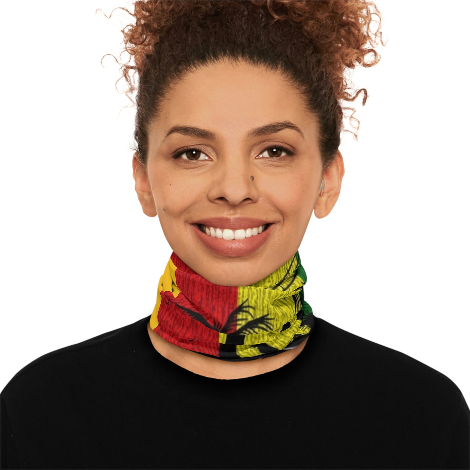 Winter Neck Gaiter With Drawstring