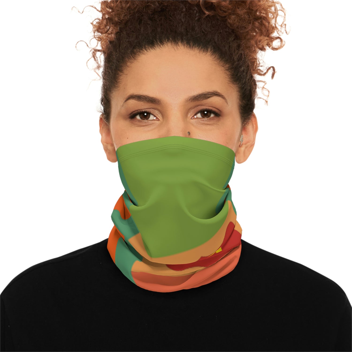 Winter Neck Gaiter With Drawstring