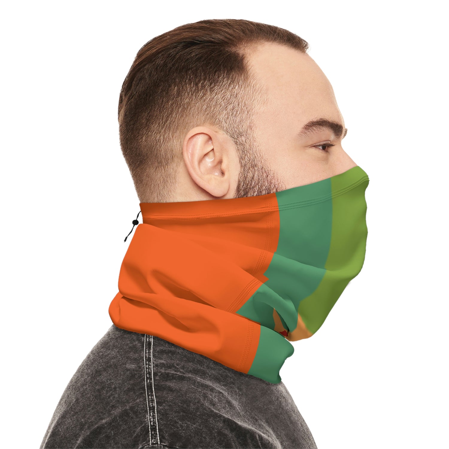 Winter Neck Gaiter With Drawstring