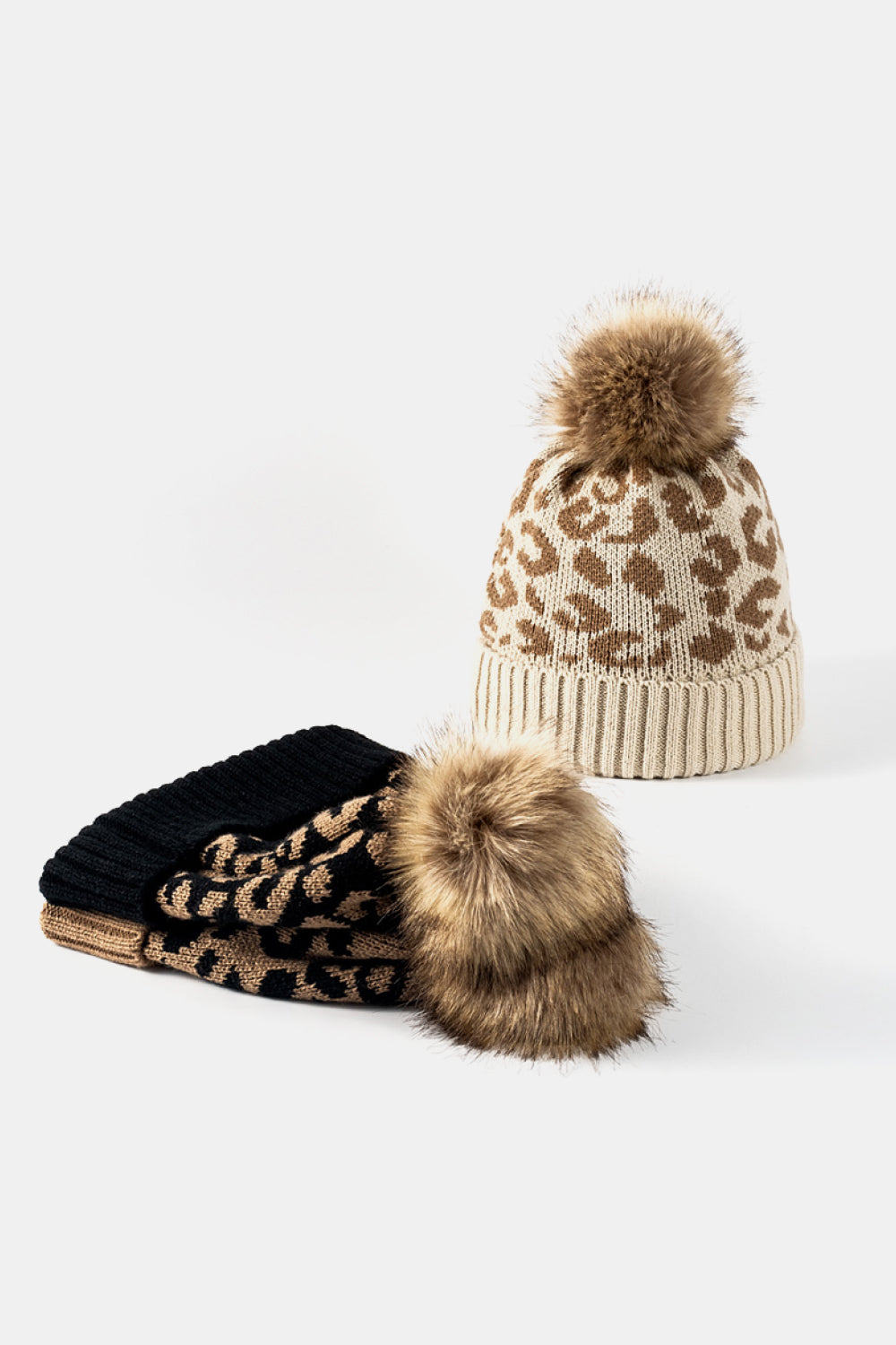 Copy of Leopard Pom-Pom Cuffed Beanie