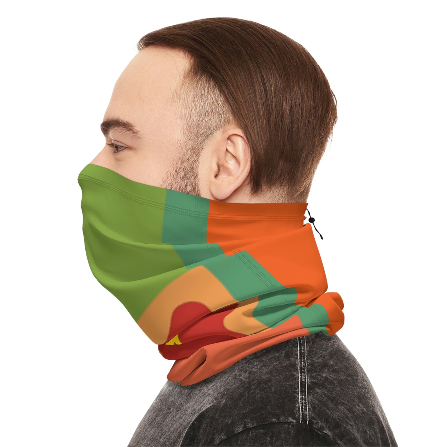 Winter Neck Gaiter With Drawstring