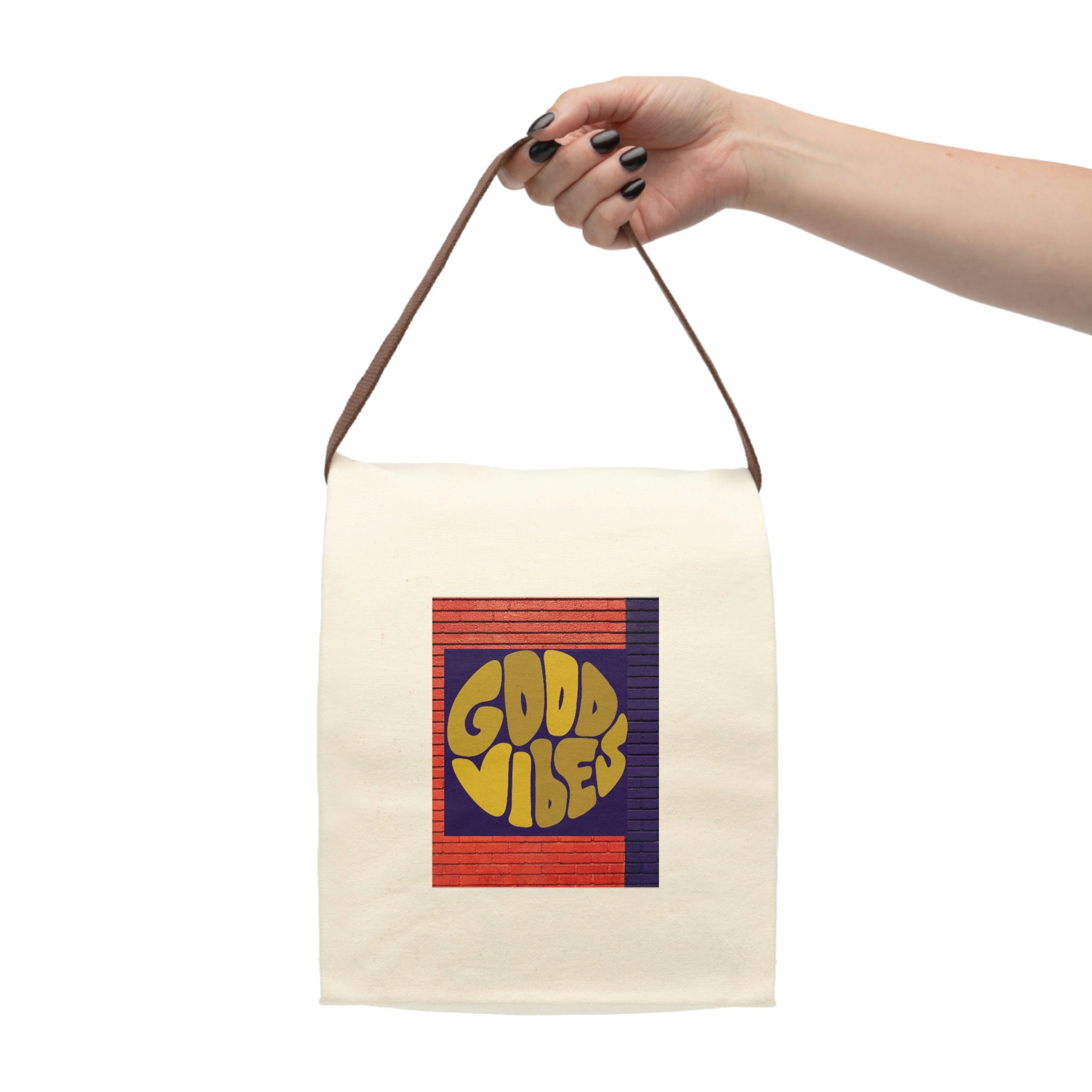 Canvas Lunch Bag With Strap