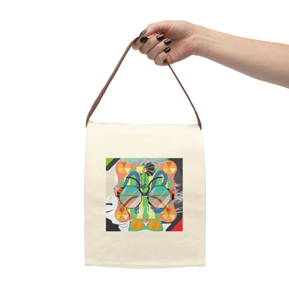 Canvas Lunch Bag With Strap